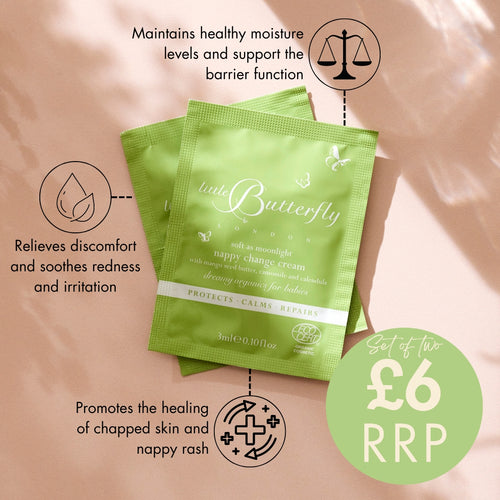 Little Butterfly London Soft as Moonlight Nappy Change Cream
