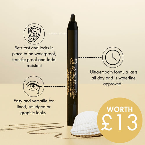 KVD Beauty Tattoo Pencil Liner Waterproof Long-Wear Gel Eyeliner in the shade Trooper Black