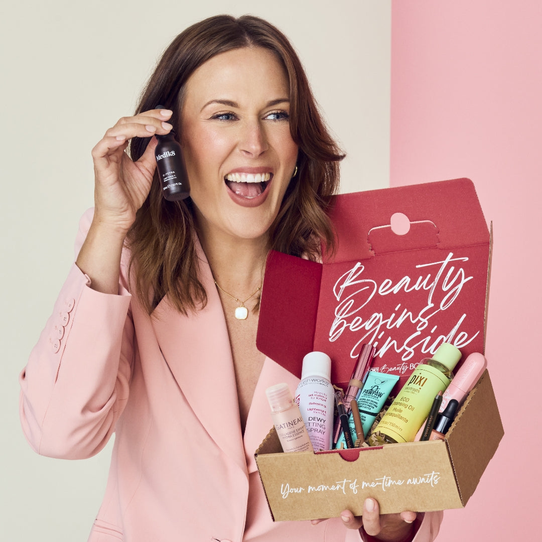 The Limited Edition OK! Beauty Box By Genevieve Turley (worth over £210).