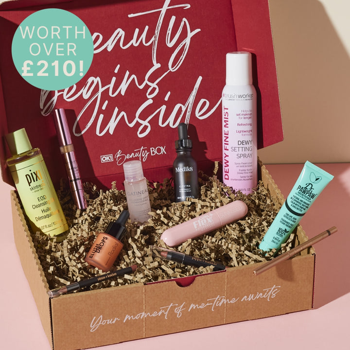 The Limited Edition OK! Beauty Box By Genevieve Turley (worth over £210).