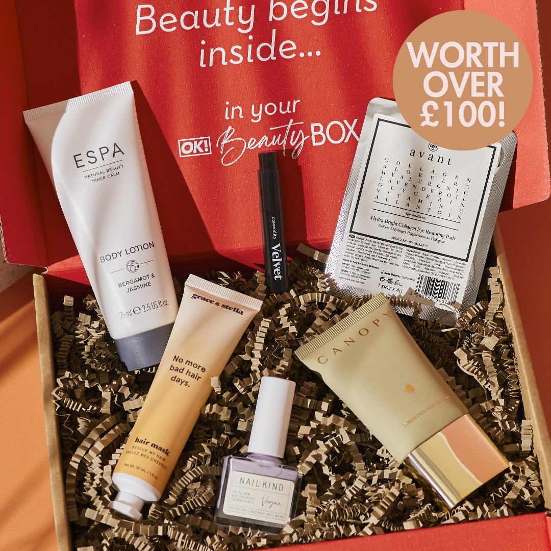 Join our monthly OK! Beauty Box subscription today
