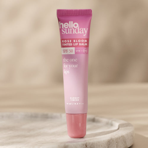 Hello Sunday Tinted Lip Balm SPF50 in the shade Rose Bloom