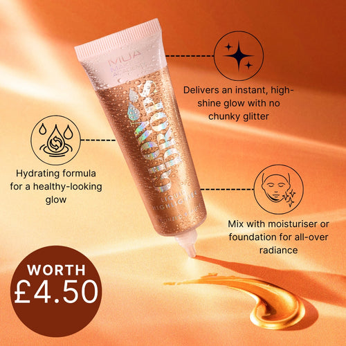MUA Makeup Academy Glow Drops Liquid Highlighter in the shade Bronzed Beauty