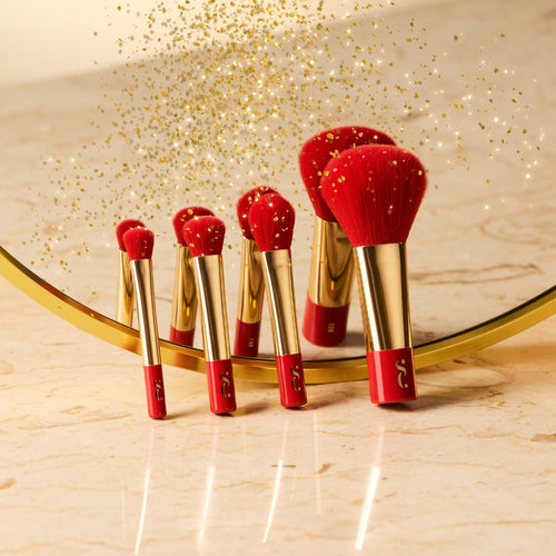 Spectrum Very Cherry 4 Piece Mini On-The-Go Brush Set
