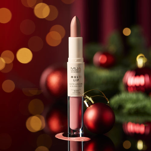 MUA Makeup Academy Multi Lip Matte Lipstick and Gloss Duo in the shade Bloom