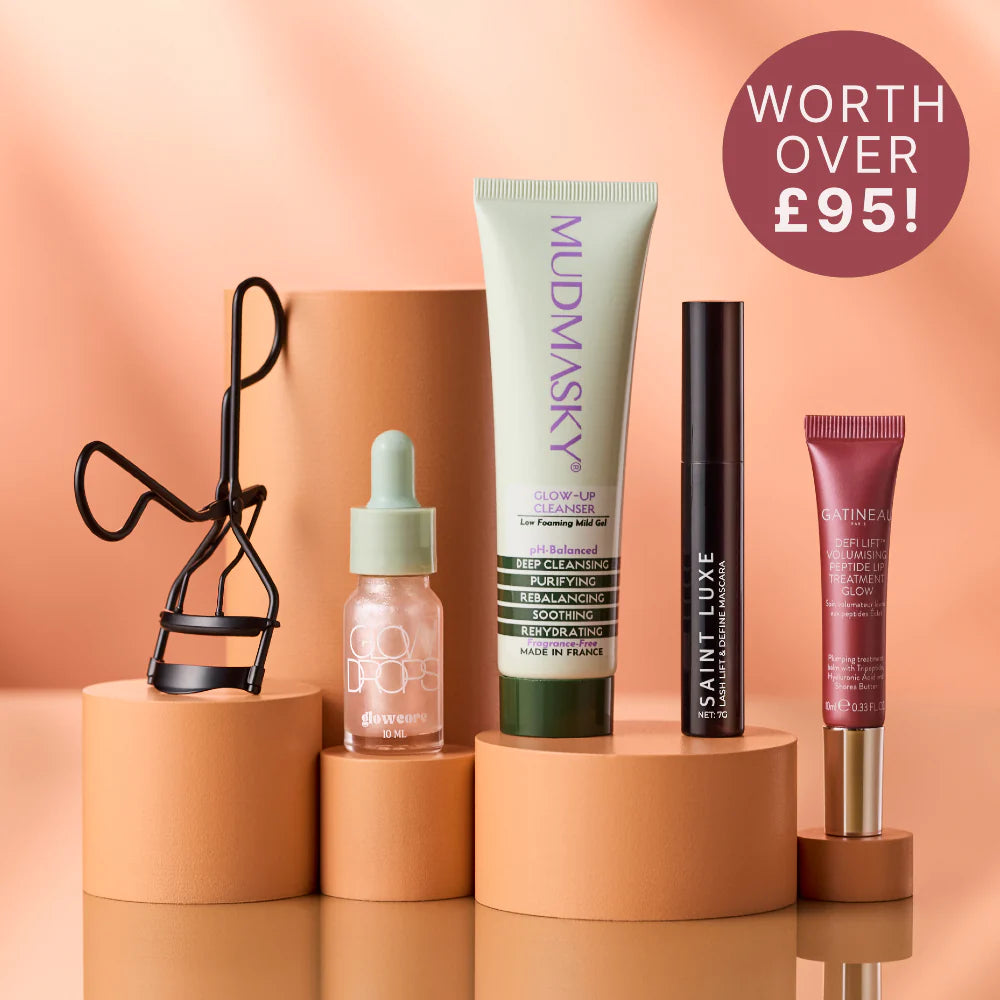 Skincare makeup and haircare products inside OK! Beauty Box