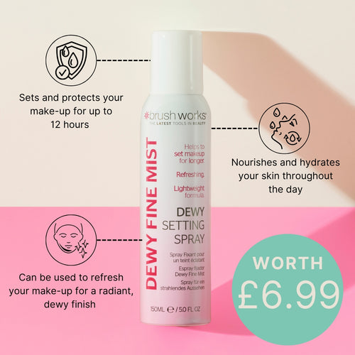 Brushworks Dewy Fine Mist Setting Spray