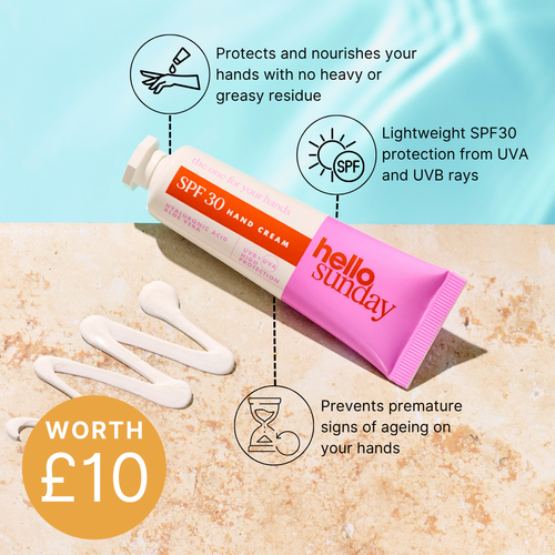 Hello Sunday The One For Your Hands SPF 30 Hand Cream with Hyaluronic Acid