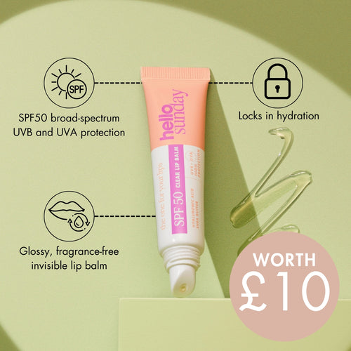 Hello Sunday The One For Your Lips SPF50 Clear Lip Balm