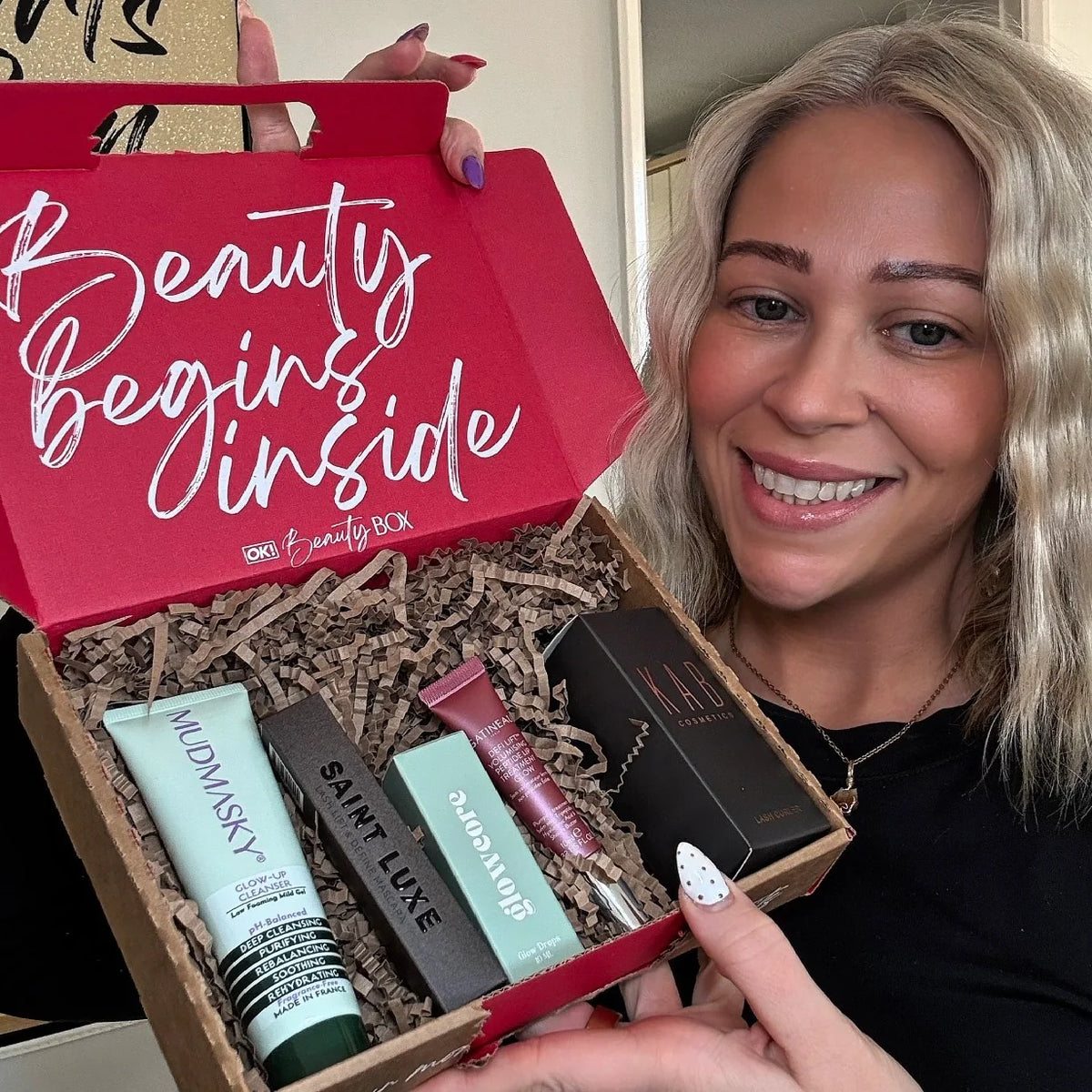 Beauty subscription box gift and self care treat from OK! Beauty Box