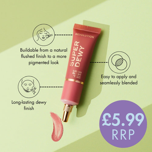 Makeup Revolution London Superdewy Liquid Blush in the shade You Got Me Blushing