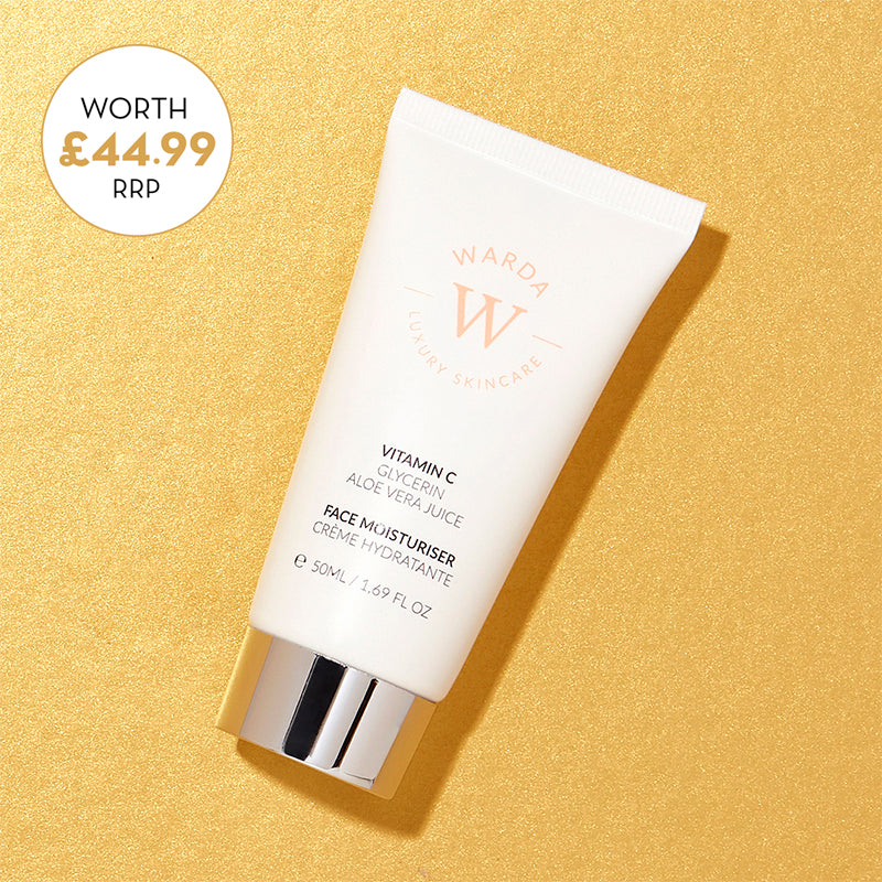 Warda Skincare Skin Glow Boost Vitamin C Face Moisturiser. Full size 50ml - RRP £44.99
